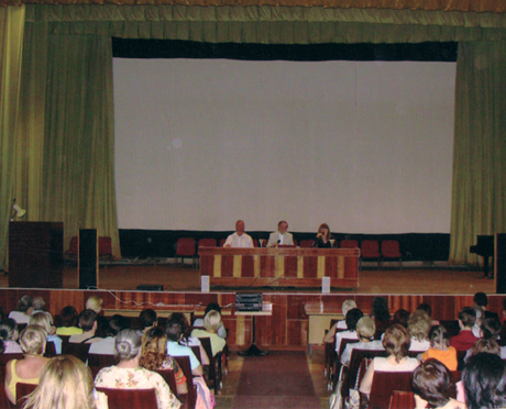 Conference at the Semionovski Hall of Moscow